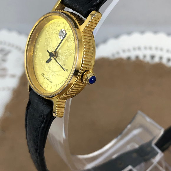 Oleg Cassini Accessories Vintage Oleg Cassini Retro Gold Coin Watch Face Poshmark